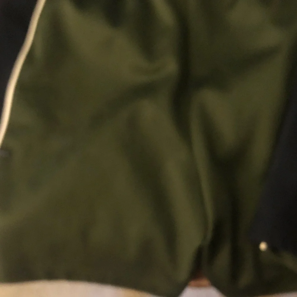 Classic mens Athletic Shorts - Olive Green with White Trim